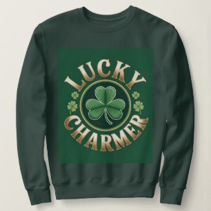 Lucky Charmer Women's Forest Green Sweatshirt
