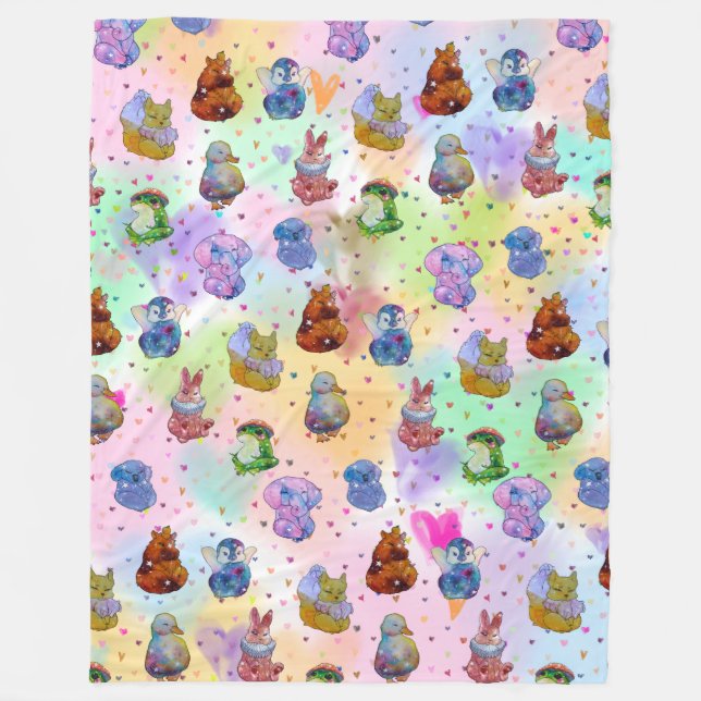 Lucky Charms Fleece Blanket (Front)