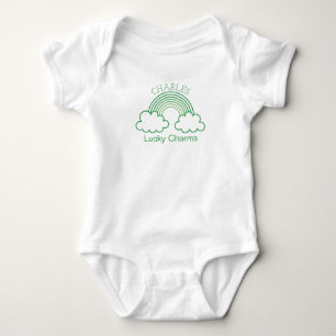 lucky charms personalized baby name bodysuit