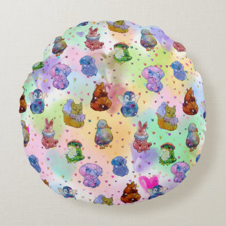Lucky Charms Round Pillow