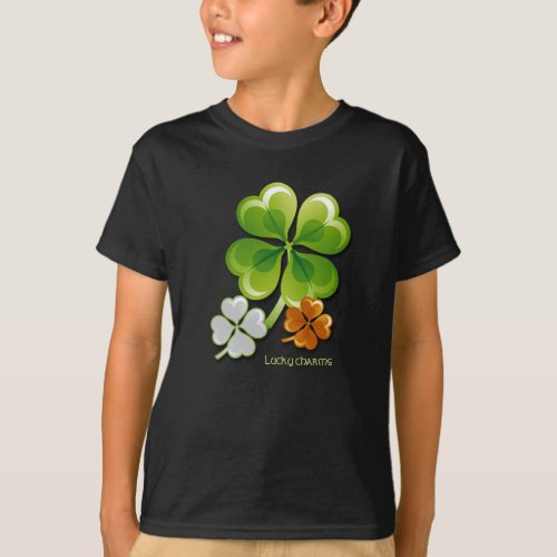 Lucky Charms Shamrocks St Patricks Day T_Shirt