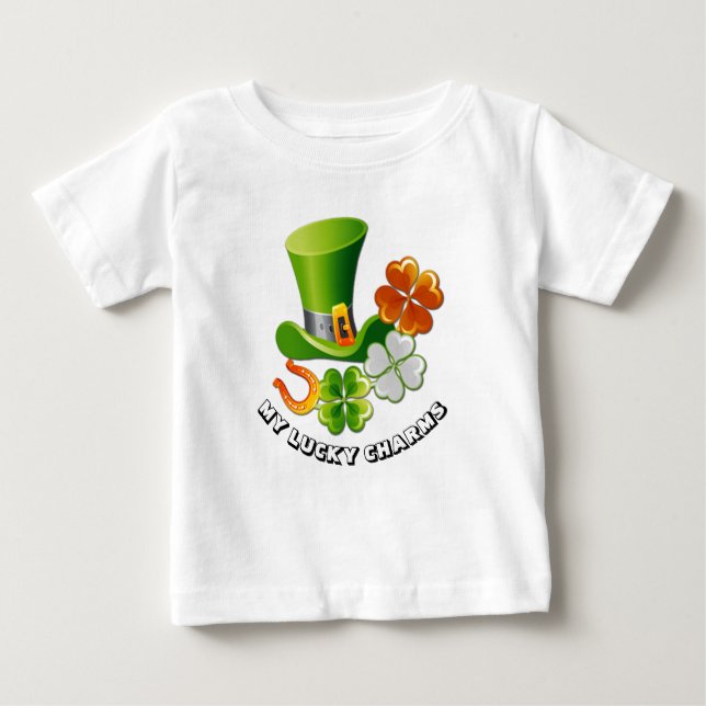 Lucky Charms St.Patrick's Day  Baby T-Shirt (Front)