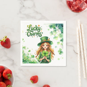 Lucky Charms St Patrick's Day Paper Napkin