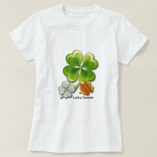 Lucky Charms. Tricolor Shamrock St. Patrick's Day  T-Shirt