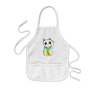 Lucky Chinese Cat Kids' Apron