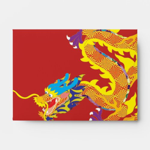 Lucky Chinese Dragon Envelope