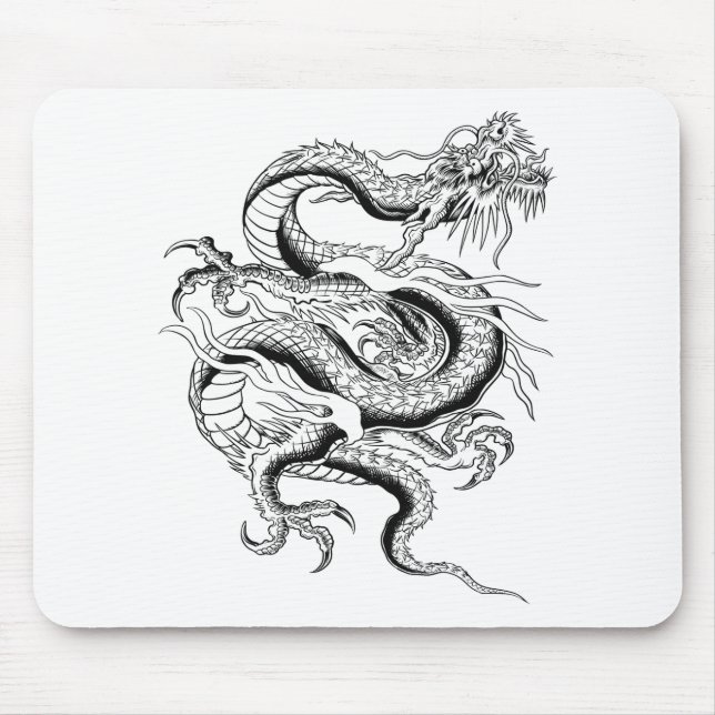 Lucky Chinese Dragon Mouse Pad (Front)