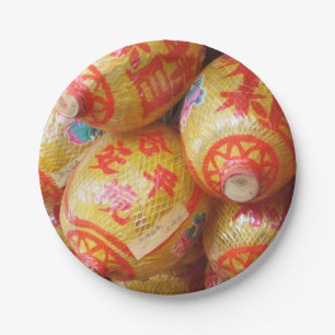 Lucky Chinese Paper Lanterns Plates