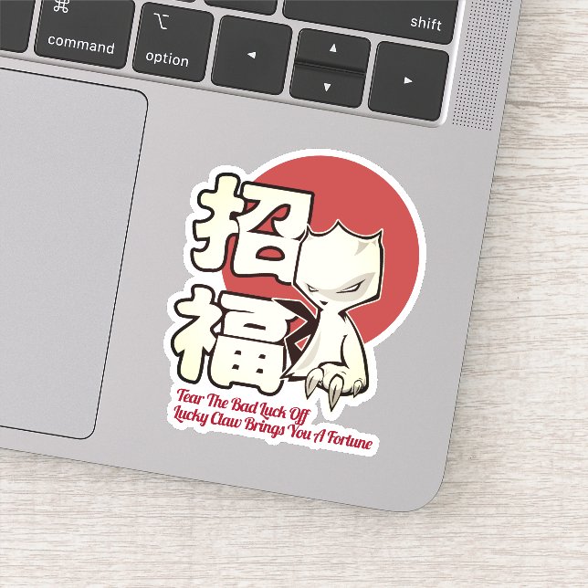 Lucky Claw Rising Sticker (Detail)