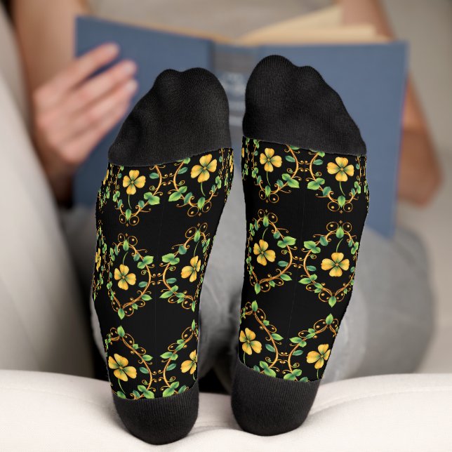 Lucky Clover 🍀 A Timeless Symbol of Good Fortune Socks (Bottom)