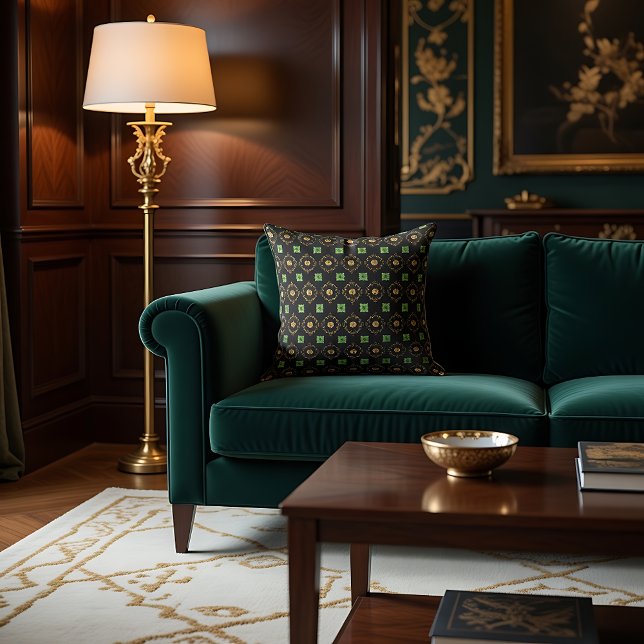 Lucky Clover 🍀 A Timeless Symbol of Good Fortune Throw Pillow (Creator Uploaded)