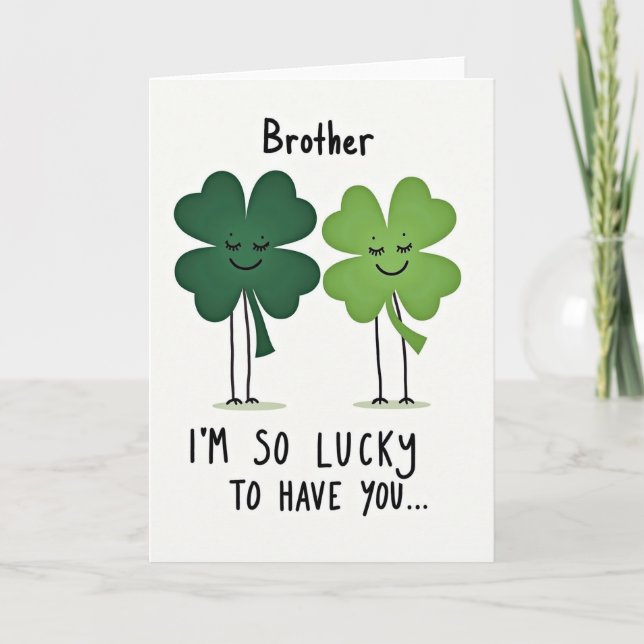 Lucky Clover Brother Card (Front)