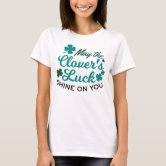 Buy Women's St. Patrick's Day Saint Paddy Drunk Shirt Lucky Charm Shamrock Clover Irish Women V-neck T-shirt Online In India - Foto 12