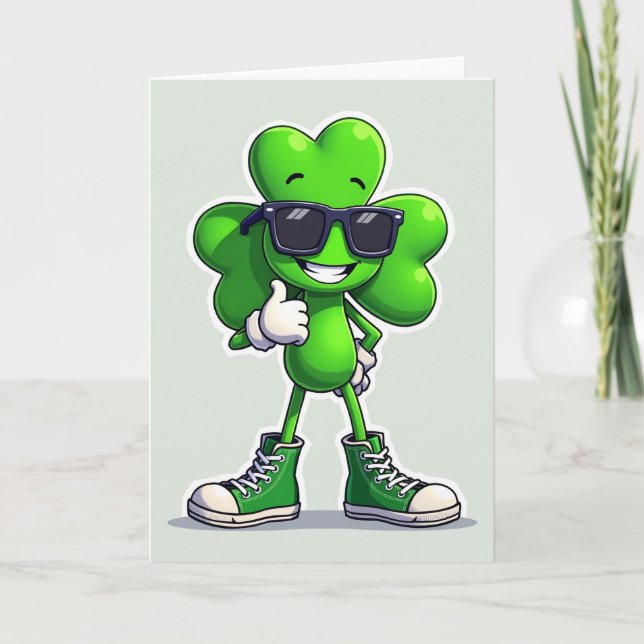 Lucky Clover Cool Vibes Card (Front)