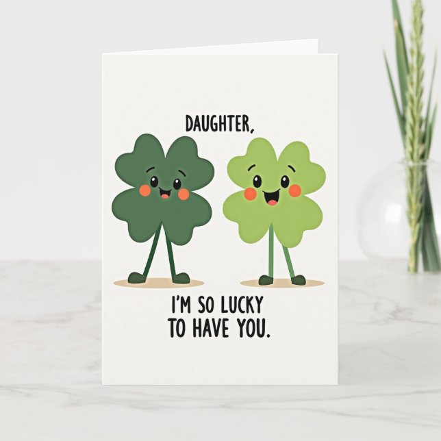 Lucky Clover Daughter Card (Front)