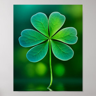 Lucky Clover Design for St. Patrick's Day Poster