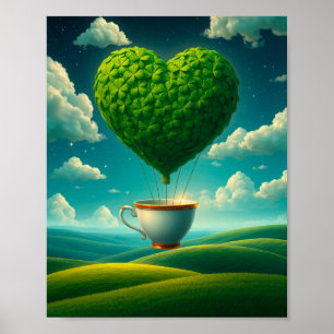 Lucky Clover Design for St. Patrick's Day Poster