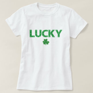Lucky Clover Editable Color St. Patrick's Day T-Shirt