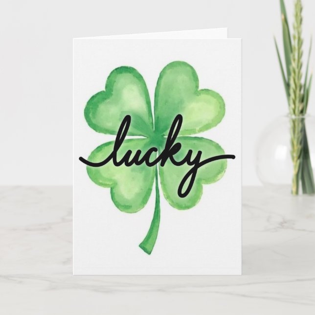 Lucky Clover For Partner Card (Front)