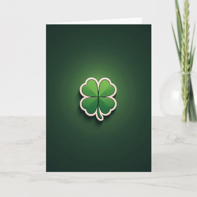 Lucky Clover Green Art Card (Front)