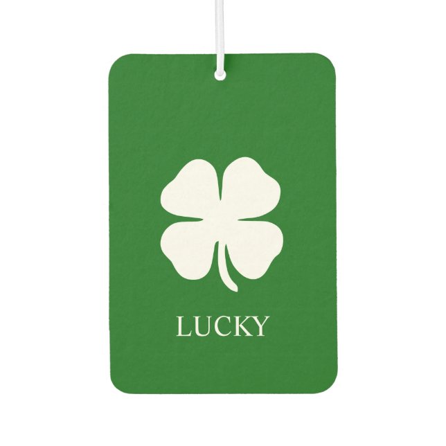 Lucky Clover Green Irish Air Freshener (Front)