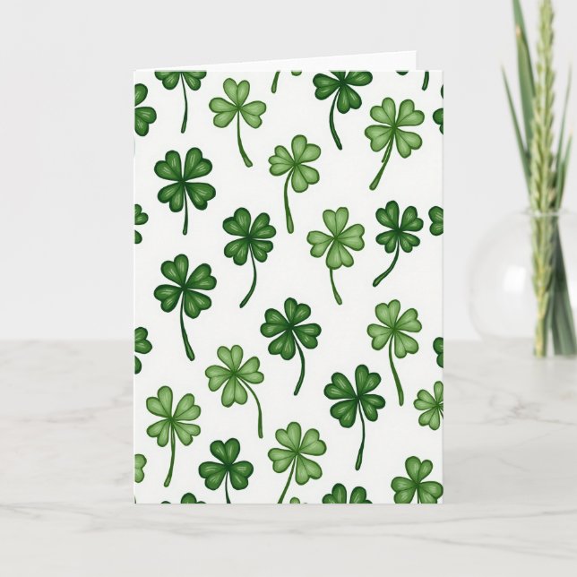 Lucky Clover Greens Greats Card (Front)