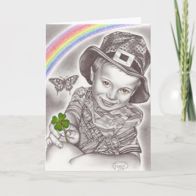 Lucky Clover greeting card (Front)