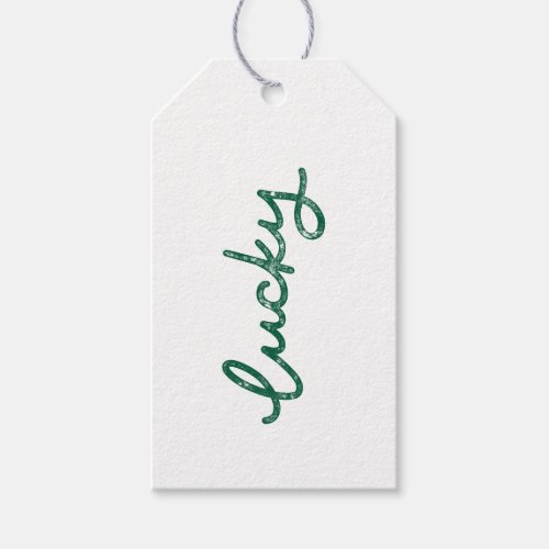 Lucky Clover Hand Lettered Gift Tags