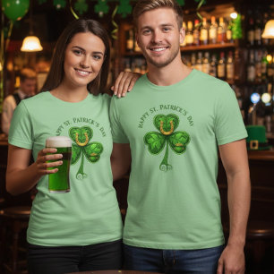 Lucky Clover Horseshoe Tee – St. Patrick’s Day