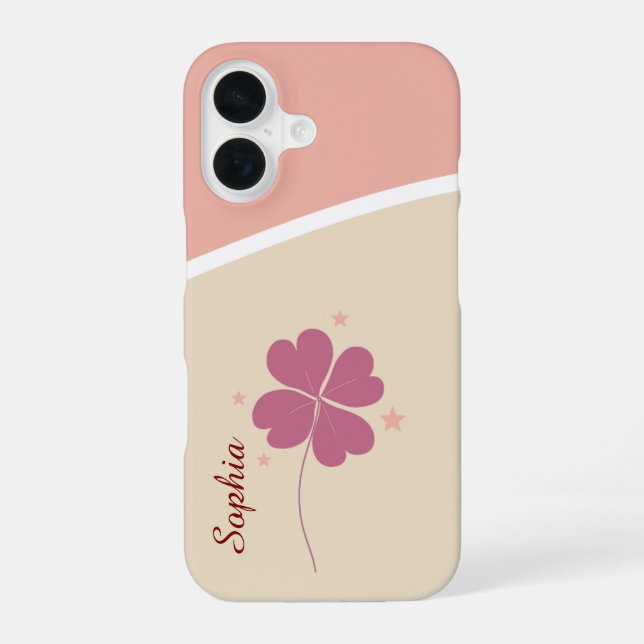 Lucky Clover iPhone Case – A Sweet Gift for Mom (Back)