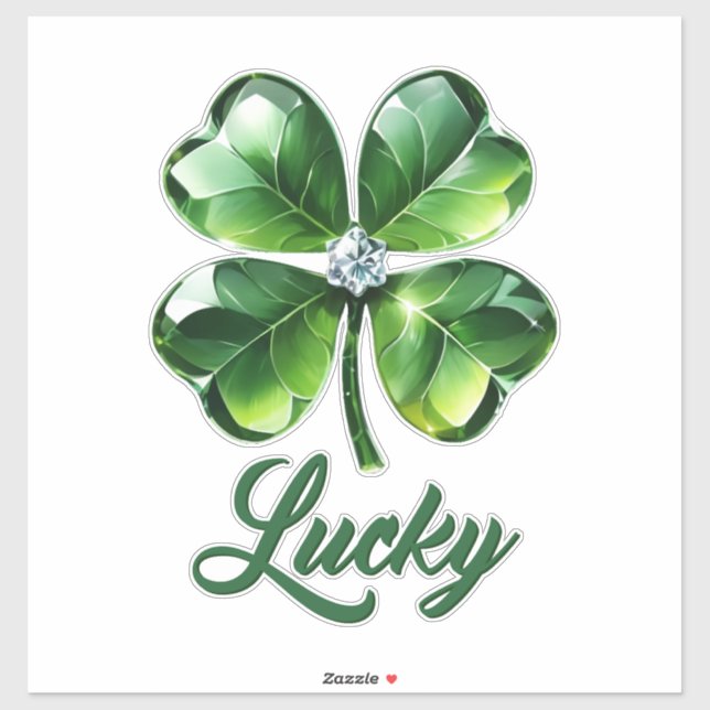 Lucky Clover leaves  Sticker (Sheet)
