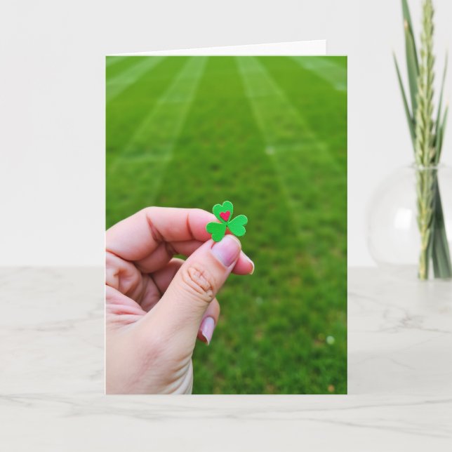 Lucky Clover Love Keepsake Card (Front)