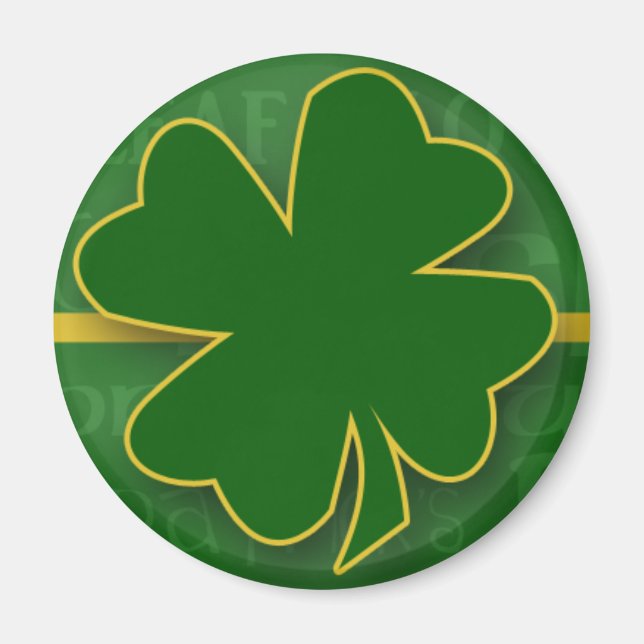 Lucky Clover Magnet (Front)