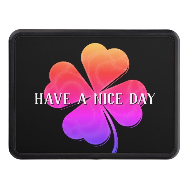 Lucky Clover Multicolor Hitch Cover (Front)