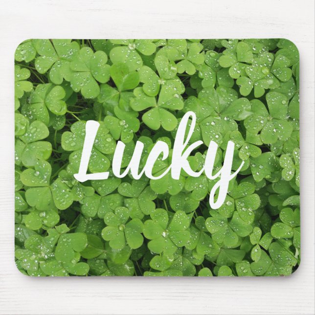 Lucky clover nature mousepad (Front)