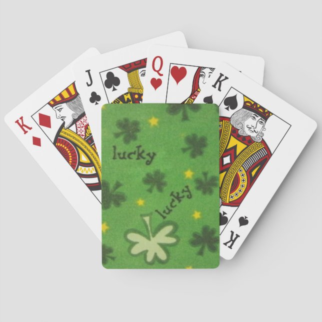 Lucky Clover Poker Cards (Back)