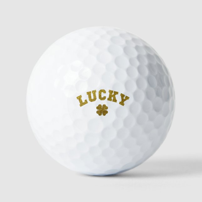 Lucky Clover Saint Patricks Golf Balls (Front)