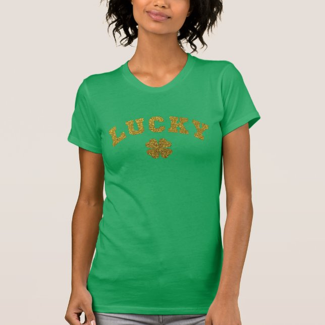 Lucky Clover Saint Patricks T-Shirt (Front)