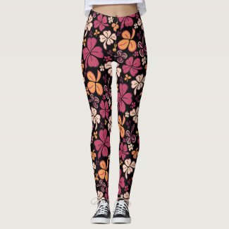 Lucky Clover Shamrock Red Pattern St Patrick`s Day