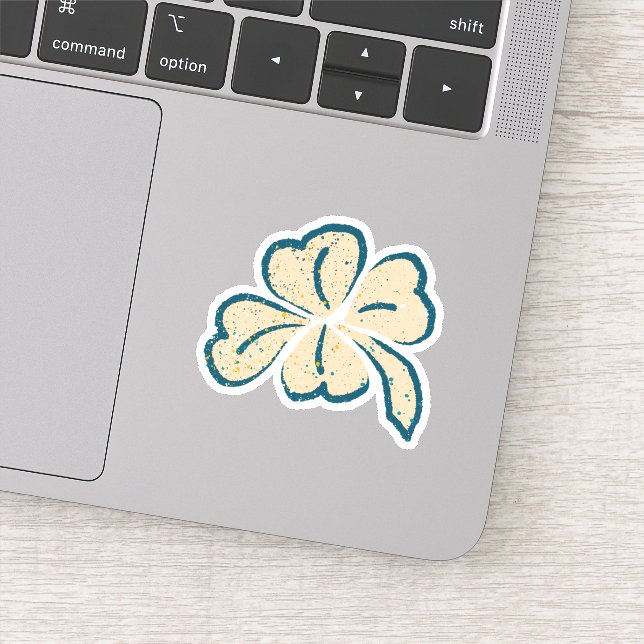  Lucky Clover Shamrock St. Patrick`s Day Sticker (Detail)