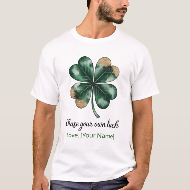 Lucky Clover Shirt Feeling Lucky T-shirt (Front)