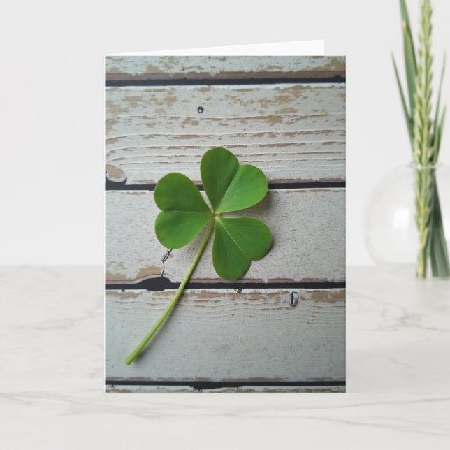 Lucky Clover Simple Card (Front)