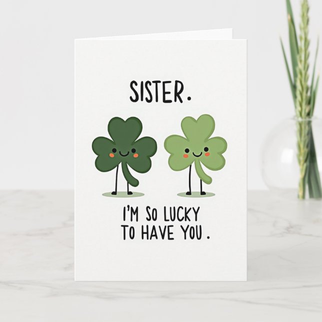 Lucky Clover Sister Card (Front)