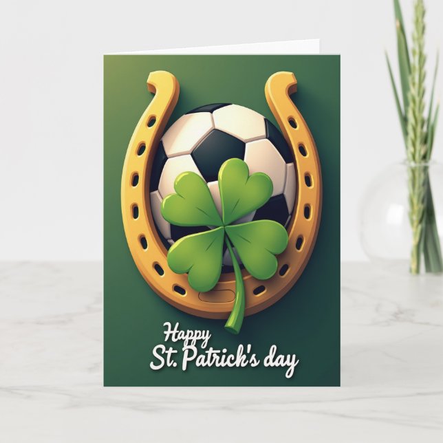 Lucky Clover Soccer Ball Card (Front)