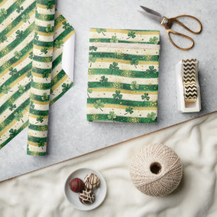 Lucky Clover St. Patrick’s Day Wrapping Paper