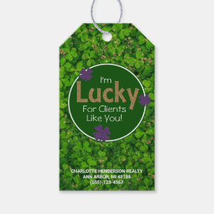 Lucky Clover St. Patrick's Day Client Pop By Gift Tags