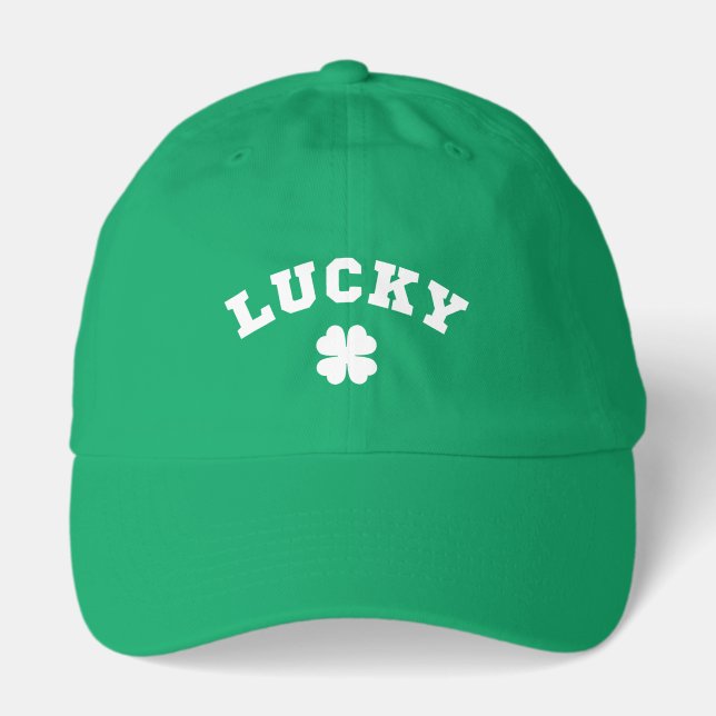 Lucky Clover St. Patricks Day Hat (Front)