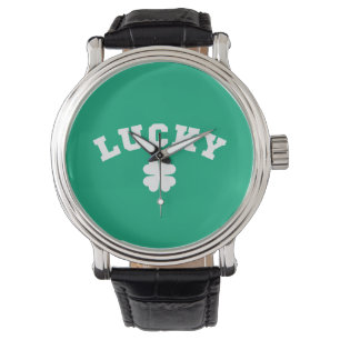 Lucky Clover St. Patricks Day Watch