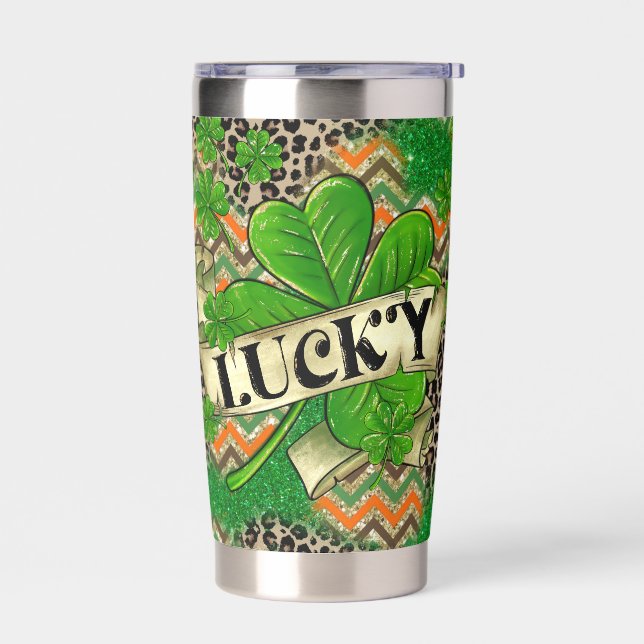 Lucky Clover Tumbler (Left)