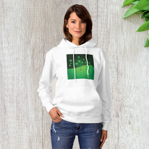 Lucky Clover Womens Hoodie